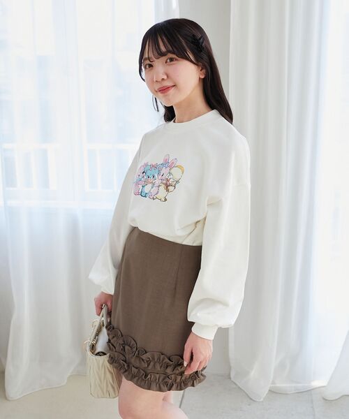 MAJESTIC LEGON（マジェスティックレゴン）の「SWIMMERコラボ キャラスウェット（スウェット・レディース・ベージュ/オフホワイト・MEDIUM）」の10枚目の写真