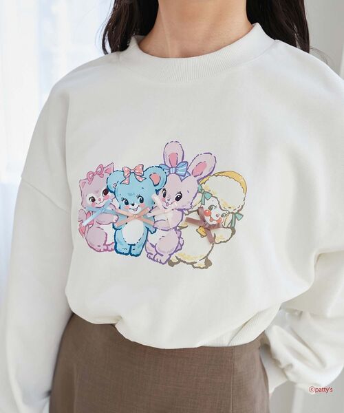 MAJESTIC LEGON（マジェスティックレゴン）の「SWIMMERコラボ キャラスウェット（スウェット・レディース・ベージュ/オフホワイト・MEDIUM）」の12枚目の写真