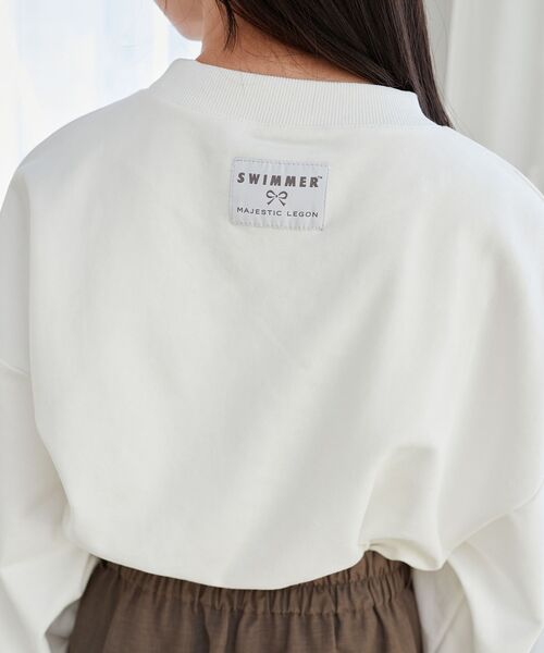 MAJESTIC LEGON（マジェスティックレゴン）の「SWIMMERコラボ キャラスウェット（スウェット・レディース・ベージュ/オフホワイト・MEDIUM）」の13枚目の写真
