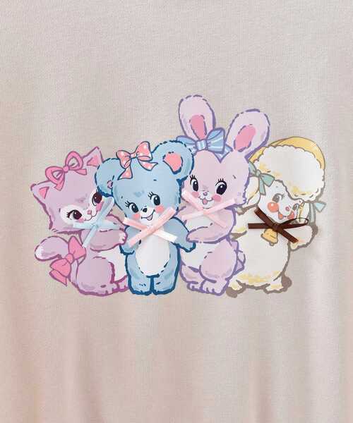 MAJESTIC LEGON（マジェスティックレゴン）の「SWIMMERコラボ キャラスウェット（スウェット・レディース・ベージュ/オフホワイト・MEDIUM）」の14枚目の写真