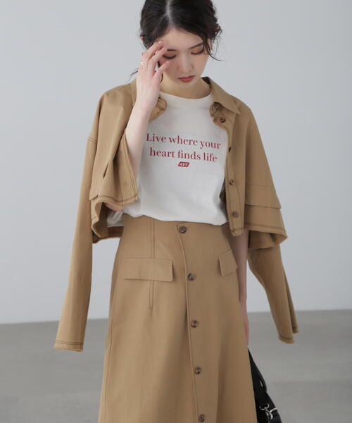 FREE'S MART（フリーズマート）の「◆〈セットアップ対応〉クロップドフリンジブルゾン（ブルゾン・レディース・ベージュ/ホワイト・FREE）」の7枚目の写真