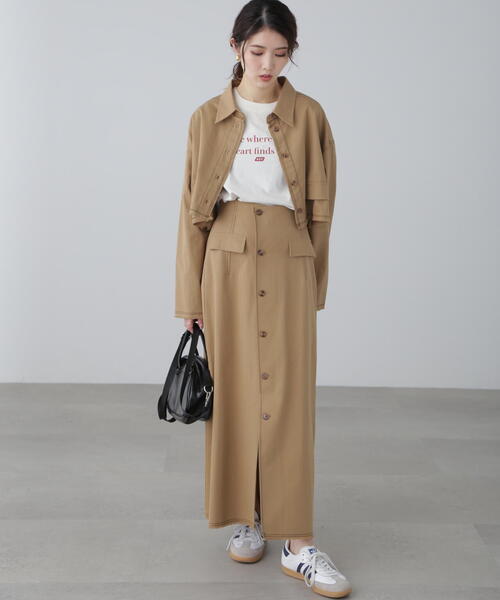 FREE'S MART（フリーズマート）の「◆〈セットアップ対応〉クロップドフリンジブルゾン（ブルゾン・レディース・ベージュ/ホワイト・FREE）」の10枚目の写真