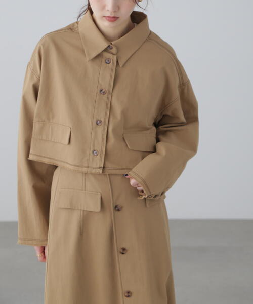 FREE'S MART（フリーズマート）の「◆〈セットアップ対応〉クロップドフリンジブルゾン（ブルゾン・レディース・ベージュ/ホワイト・FREE）」の12枚目の写真