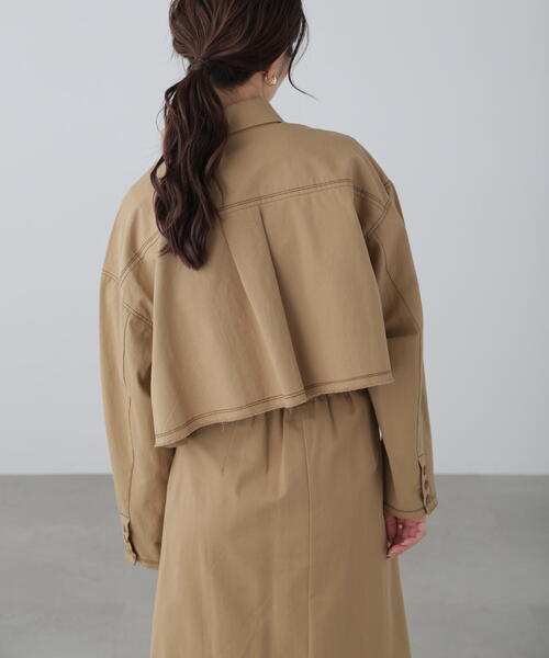 FREE'S MART（フリーズマート）の「◆〈セットアップ対応〉クロップドフリンジブルゾン（ブルゾン・レディース・ベージュ/ホワイト・FREE）」の15枚目の写真