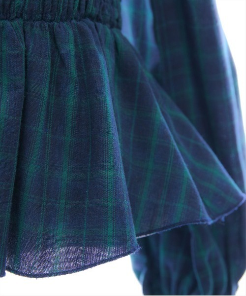 clear（クリア）の「２ｗａｙチェックペプラムブラウス［大人カジュアル 春］≪SS新作≫（シャツ/ブラウス・レディース・グリーン/オレンジ/ブラック・F）」の16枚目の写真