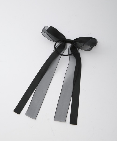 NANO universe（ナノユニバース）の「リボンヘアゴム（ヘアゴム・レディース・ネイビー/ベージュ/ブラック・FREE）」の9枚目の写真