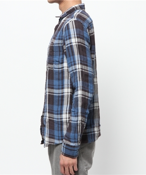 Denim & Supply Ralph Lauren（デニムアンドサプライラルフローレン）の「ワード プラッド コットンシャツ（シャツ/ブラウス・メンズ・ブルー系その他・X-SMALL/LARGE/SMALL/MEDIUM）」の2枚目の写真