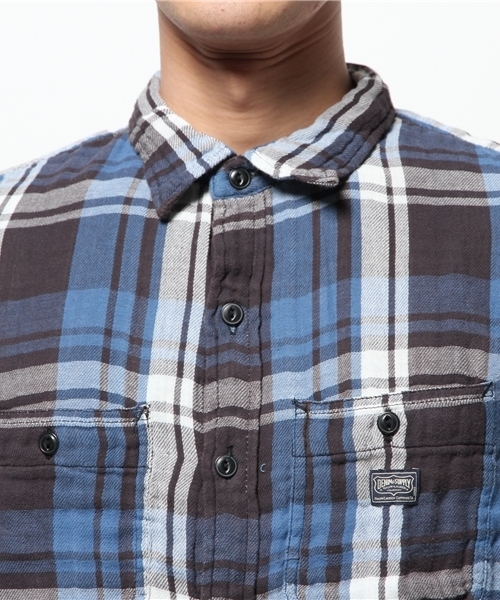 Denim & Supply Ralph Lauren（デニムアンドサプライラルフローレン）の「ワード プラッド コットンシャツ（シャツ/ブラウス・メンズ・ブルー系その他・X-SMALL/LARGE/SMALL/MEDIUM）」の4枚目の写真