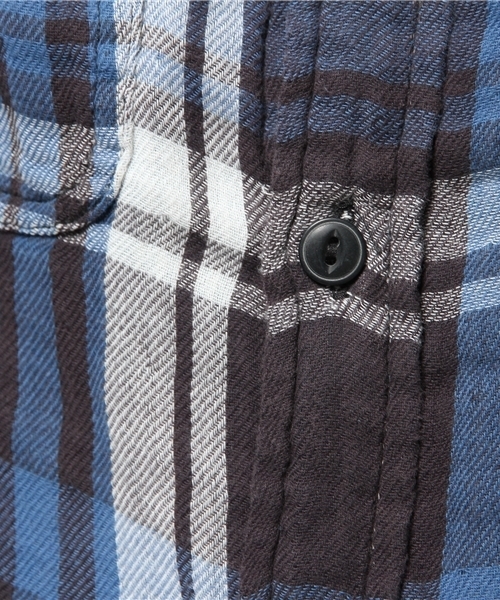 Denim & Supply Ralph Lauren（デニムアンドサプライラルフローレン）の「ワード プラッド コットンシャツ（シャツ/ブラウス・メンズ・ブルー系その他・X-SMALL/LARGE/SMALL/MEDIUM）」の8枚目の写真