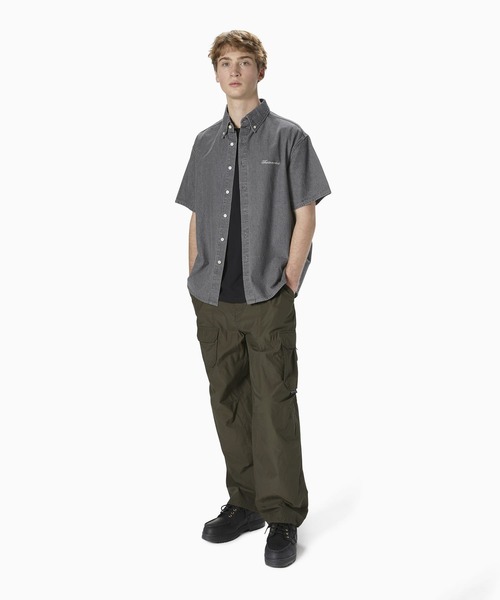 ★thisisneverthat★Washed Denim S/S Shirt★大人気★ Washed Denim Shirt - thisisneverthat®