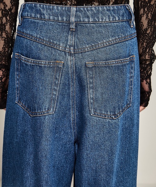 STUDIOUS(ステュディオス)の「【STUDIOUS/ステュディオス】Gradation Jeans/グラデーションデニム(デニムパンツ・レディース・ブラック/ダークインディゴブルー・1/2)」の22枚目の写真