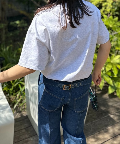 mi via loca(ミヴィアロカ)の「【GILDAN】レトロJiffyナンバーロゴTシャツ(Tシャツ/カットソー・レディース・オートミール/ホワイト/ブラック・MEDIUM/LARGE)」の8枚目の写真