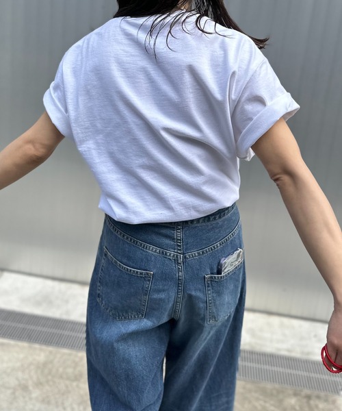 mi via loca(ミヴィアロカ)の「【GILDAN】レトロJiffyナンバーロゴTシャツ(Tシャツ/カットソー・レディース・オートミール/ホワイト/ブラック・MEDIUM/LARGE)」の17枚目の写真