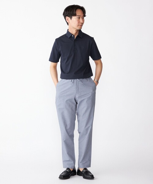 SHIPS（シップス）の「【WEB限定】SHIPS:〈吸水速乾〉アイスタッチ ワンポイント ロゴ レギュラーカラー ポロシャツ（ポロシャツ・メンズ・ホワイト/ダークグレー/ベージュ/ネイビー・SMALL/MEDIUM/LARGE/X-LARGE）」の6枚目の写真