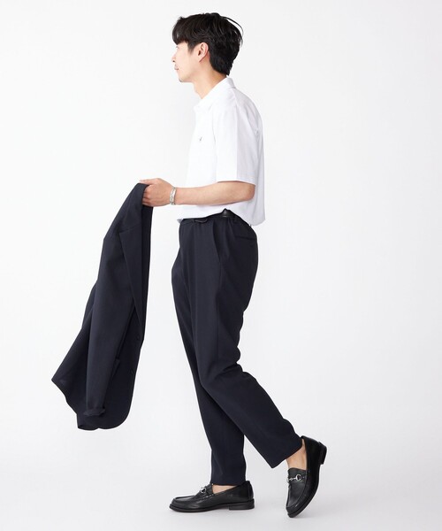 SHIPS（シップス）の「【WEB限定】SHIPS:〈吸水速乾〉アイスタッチ ワンポイント ロゴ レギュラーカラー ポロシャツ（ポロシャツ・メンズ・ホワイト/ダークグレー/ベージュ/ネイビー・SMALL/MEDIUM/LARGE/X-LARGE）」の8枚目の写真