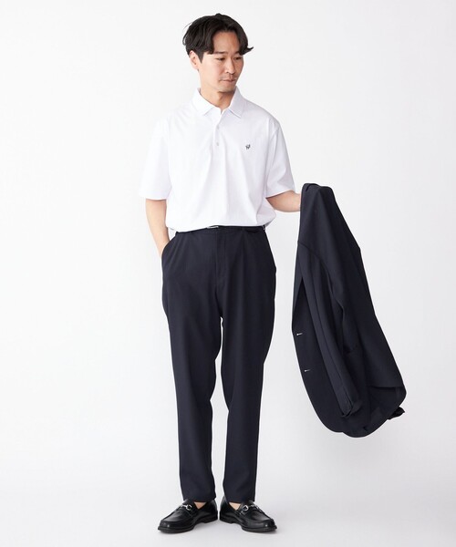 SHIPS（シップス）の「【WEB限定】SHIPS:〈吸水速乾〉アイスタッチ ワンポイント ロゴ レギュラーカラー ポロシャツ（ポロシャツ・メンズ・ホワイト/ダークグレー/ベージュ/ネイビー・SMALL/MEDIUM/LARGE/X-LARGE）」の11枚目の写真