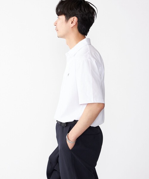 SHIPS（シップス）の「【WEB限定】SHIPS:〈吸水速乾〉アイスタッチ ワンポイント ロゴ レギュラーカラー ポロシャツ（ポロシャツ・メンズ・ホワイト/ダークグレー/ベージュ/ネイビー・SMALL/MEDIUM/LARGE/X-LARGE）」の13枚目の写真