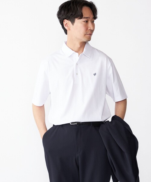 SHIPS（シップス）の「【WEB限定】SHIPS:〈吸水速乾〉アイスタッチ ワンポイント ロゴ レギュラーカラー ポロシャツ（ポロシャツ・メンズ・ホワイト/ダークグレー/ベージュ/ネイビー・SMALL/MEDIUM/LARGE/X-LARGE）」の16枚目の写真