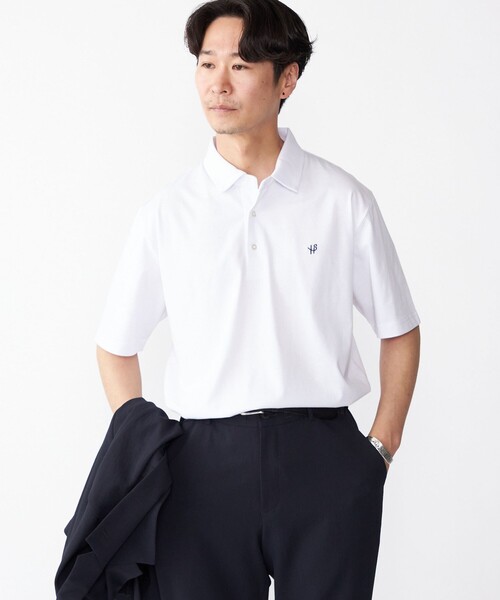 SHIPS（シップス）の「【WEB限定】SHIPS:〈吸水速乾〉アイスタッチ ワンポイント ロゴ レギュラーカラー ポロシャツ（ポロシャツ・メンズ・ホワイト/ダークグレー/ベージュ/ネイビー・SMALL/MEDIUM/LARGE/X-LARGE）」の17枚目の写真