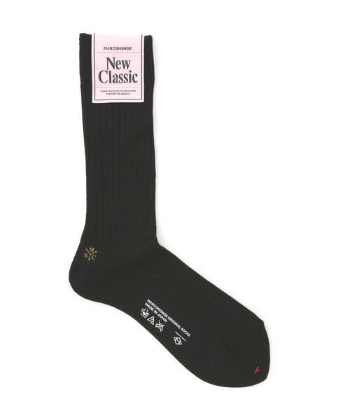 MARCOMONDE（マルコモンド）の「MARCOMONDE（マルコモンド）Wide rib glitter socks（ソックス/靴下・レディース・グレー系その他3/ブラック/アイボリー・1）」の7枚目の写真