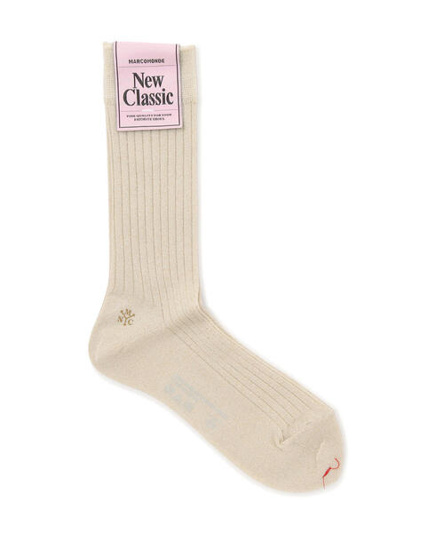 MARCOMONDE（マルコモンド）の「MARCOMONDE（マルコモンド）Wide rib glitter socks（ソックス/靴下・レディース・グレー系その他3/ブラック/アイボリー・1）」の12枚目の写真