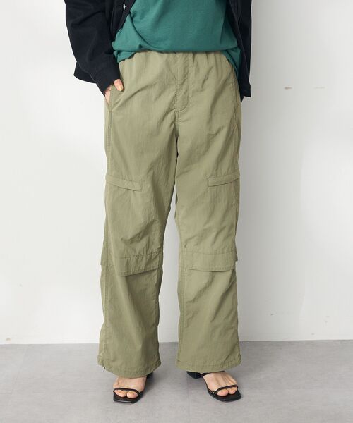 CRAFT STANDARD BOUTIQUE(クラフトスタンダードブティック)の「ヴィンテージリップストップマウンテンイージーパンツ(その他パンツ・レディース・カーキ/ベージュ/チャコールグレー・S/M/L)」の14枚目の写真