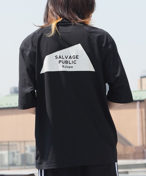 SALVAGE PUBLIC 半袖モックネックシャツ SALVAGE PUBLIC KOLEPA［サルベージパブリックコレパ］SURF