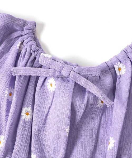 apres les cours（アプレレクール）の「【ジュニア対応】シャーリングティアードチュニック（チュニック・キッズ・その他3/ストライプ・90/100/110/120/80/130/140）」の11枚目の写真