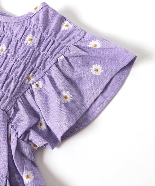 apres les cours（アプレレクール）の「【ジュニア対応】シャーリングティアードチュニック（チュニック・キッズ・その他3/ストライプ・90/100/110/120/80/130/140）」の12枚目の写真