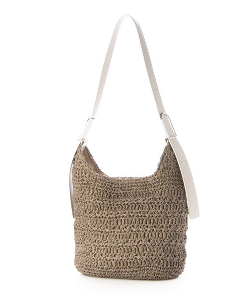 cache cache（カシュ カシュ）の「カシュカシュ cachecache / フリーハンドル柄編トート（かごバッグ・レディース・ブラック/シルバー/ベージュ/グレー・FREE）」の3枚目の写真