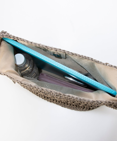 cache cache（カシュ カシュ）の「カシュカシュ cachecache / フリーハンドル柄編トート（かごバッグ・レディース・ブラック/シルバー/ベージュ/グレー・FREE）」の15枚目の写真