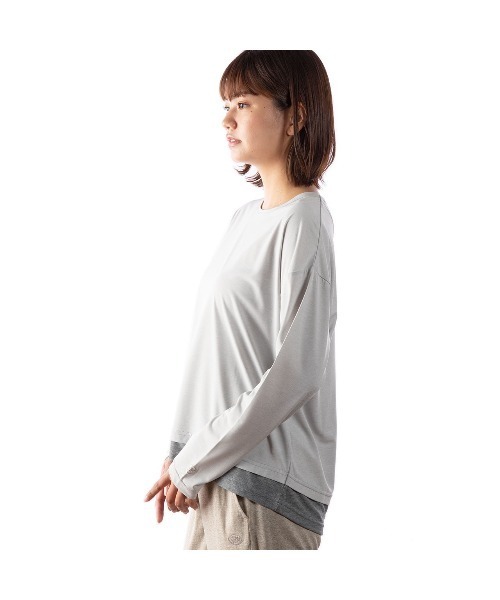 Foxfire（フォックスファイヤー）の「ＳＣクルー（Tシャツ/カットソー・レディース・ピンク/ネイビー/ライトグレー/パープル/サンドグレー・S/M/L）」の9枚目の写真
