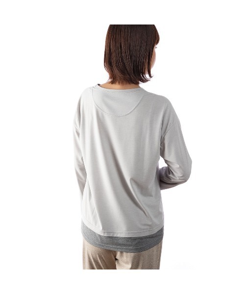 Foxfire（フォックスファイヤー）の「ＳＣクルー（Tシャツ/カットソー・レディース・ピンク/ネイビー/ライトグレー/パープル/サンドグレー・S/M/L）」の6枚目の写真