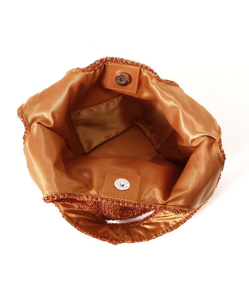 FREE'S MART（フリーズマート）の「メタリックコードトート（トートバッグ・レディース・グリーン/オレンジ・ﾌﾘ-）」の11枚目の写真