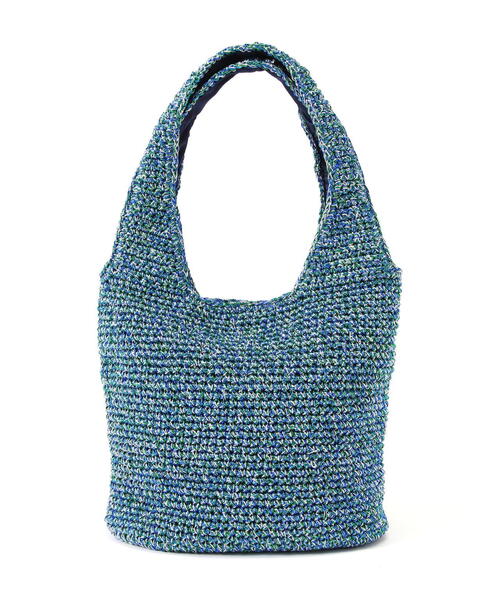 FREE'S MART（フリーズマート）の「メタリックコードトート（トートバッグ・レディース・グリーン/オレンジ・ﾌﾘ-）」の4枚目の写真