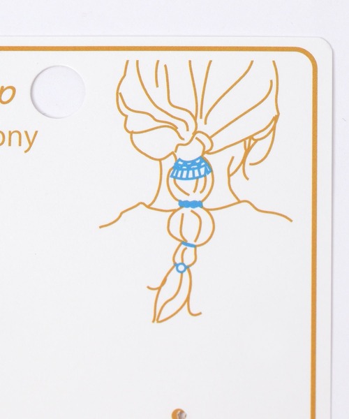 studio CLIP（スタディオクリップ）の「パールお花ポニー3本セット（ヘアゴム・レディース・グレー/ベージュ/ホワイト・FREE）」の7枚目の写真