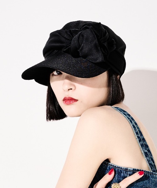 JENNE ジェンヌ　小顔見えドレープマルチウェイキャップ 小顔見えドレープマルチウェイキャップ（キャップ）｜JENNE（ジェンヌ