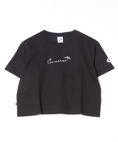 CONVERSE（コンバース）の「コンバース  CLGP PT S/S Tシャツ（Tシャツ/カットソー・レディース・ブラック/サーモンピンク/ブルー・S/M/L）」の2枚目の写真
