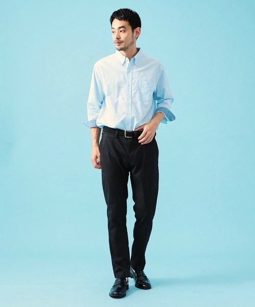 EDWIN(エドウィン)の「EDWIN エドウィン ボタンダウンシャツ リネン 七分袖(シャツ/ブラウス・メンズ・ライトグリーン/ブルー/ライトピンク/ホワイト・SMALL/MEDIUM/LARGE/X-LARGE)」の22枚目の写真