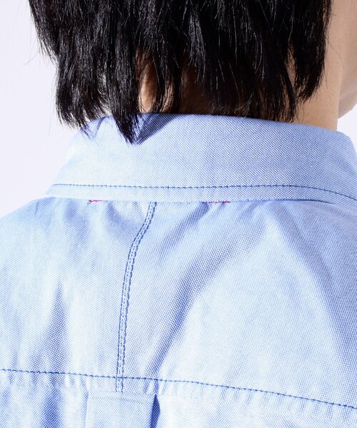 GLOSTER(グロスター)の「【GLOSTER/グロスター】BOY ASTLAD デカ刺繍 ボタンダウン 半袖シャツ(シャツ/ブラウス・メンズ・サックスブルー/ホワイト・S/M/L)」の12枚目の写真