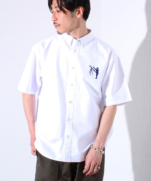 GLOSTER(グロスター)の「【GLOSTER/グロスター】BOY ASTLAD デカ刺繍 ボタンダウン 半袖シャツ(シャツ/ブラウス・メンズ・サックスブルー/ホワイト・S/M/L)」の19枚目の写真