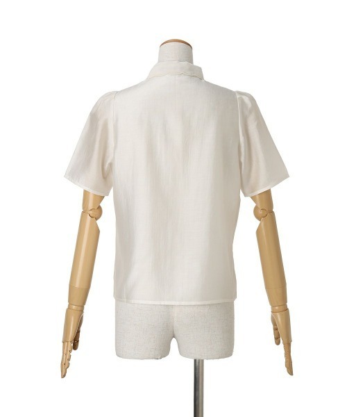 an another angelus(アンアナザーアンジェラス)の「ヴァイオレット刺繍ヨークシャツ/ fint フィント(シャツ/ブラウス・レディース・ホワイト×ブルー/ホワイト×パープル・FREE)」の11枚目の写真