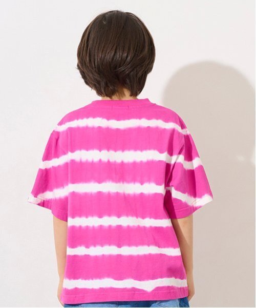 XLARGE KIDS(エクストララージキッズ)の「ボーダータイダイ半袖Tシャツ(Tシャツ/カットソー・キッズ・グリーン/ピンク・100cm/90cm/140cm/130cm/120cm/110cm)」の13枚目の写真