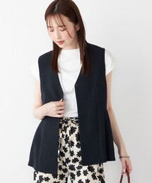 SHIPS ベスト　ブラックFOUR SEASONS ジレ　L 新品 シップス SHIPS ベスト ブラックFOUR SEASONS ジレ L 新品
