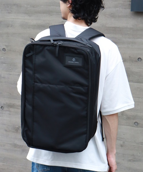 MICHAEL LINNELL(マイケル リンネル)の「【MICHAEL LINNELL/マイケルリンネル】Travel bag/トラベルバッグ(容量:約35L)(バックパック/リュック・メンズ・グレー/ブラック/ベージュ・FREE)」の1枚目の写真