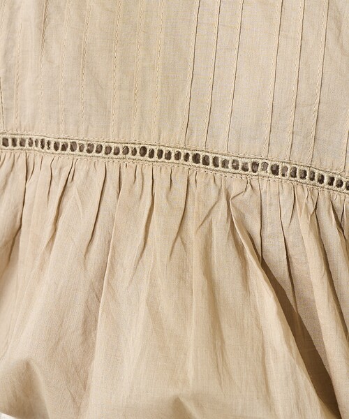 FREAK'S STORE(フリークスストア)の「インドボイル フリルノースリーブブラウス(シャツ/ブラウス・レディース・オフホワイト/ブラック/ベージュ/インディゴブルー・フリ-)」の12枚目の写真