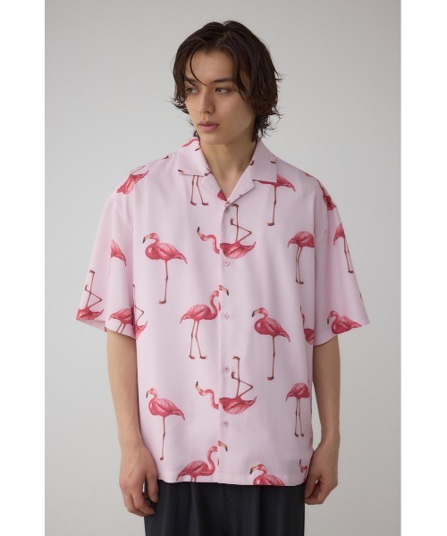 窪塚洋介さん着用アイテム】フラミンゴアロハシャツ（シャツ/ブラウス