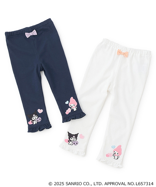 baby cheer（ベイビーチアー）の「【MY MELODY／KUROMI】レギンス（レギンス/スパッツ・キッズ・オフホワイト/ネイビー・110cm/120cm/90cm/80ｃｍ/100cm）」の11枚目の写真