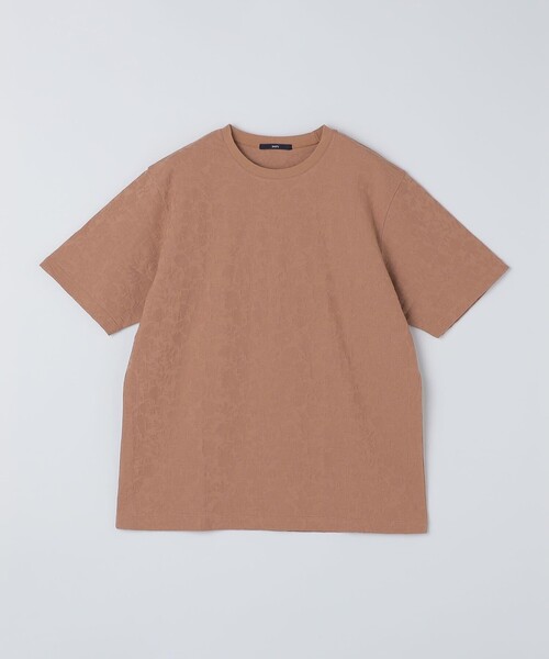 SHIPS: リンクス ジャカード リーフ Tシャツ セール】SHIPS: リンクス ジャカード リーフ Tシャツ（Tシャツ