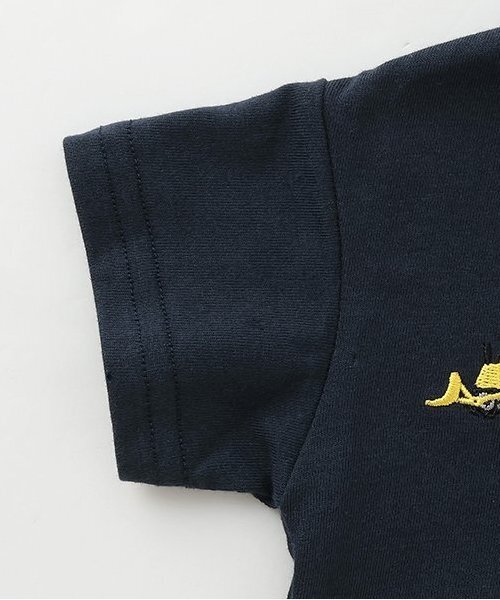 petit main（プティマイン）の「【リンク】働く車刺しゅうカバーオール（ロンパース・キッズ・オフホワイト/ライトブルー/チャコール・80ｃｍ/70cm）」の6枚目の写真